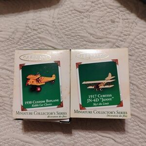KEEPSAKE the Label Miniature Collector's Series Ornaments - Yellow and Green